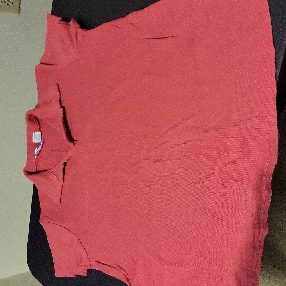 Vintage Baby and Me Red Short Sleeve Maternity Polo Shirt